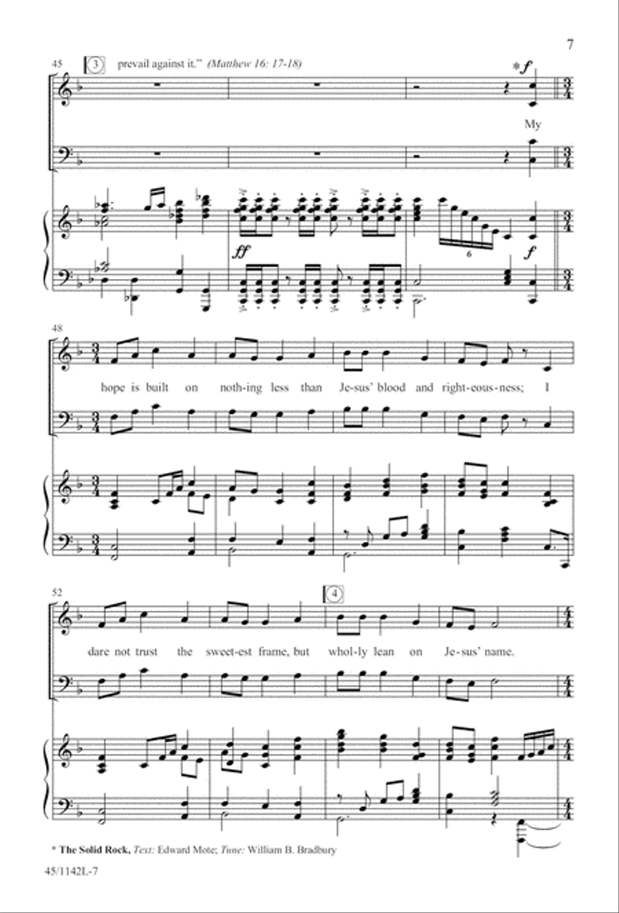 The Church's One Foundation 4-Part scores gallery preview page 9