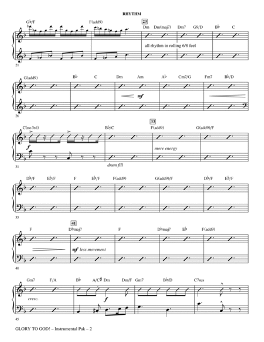 Glory to God! - Synthesizer Choir scores gallery preview page 2