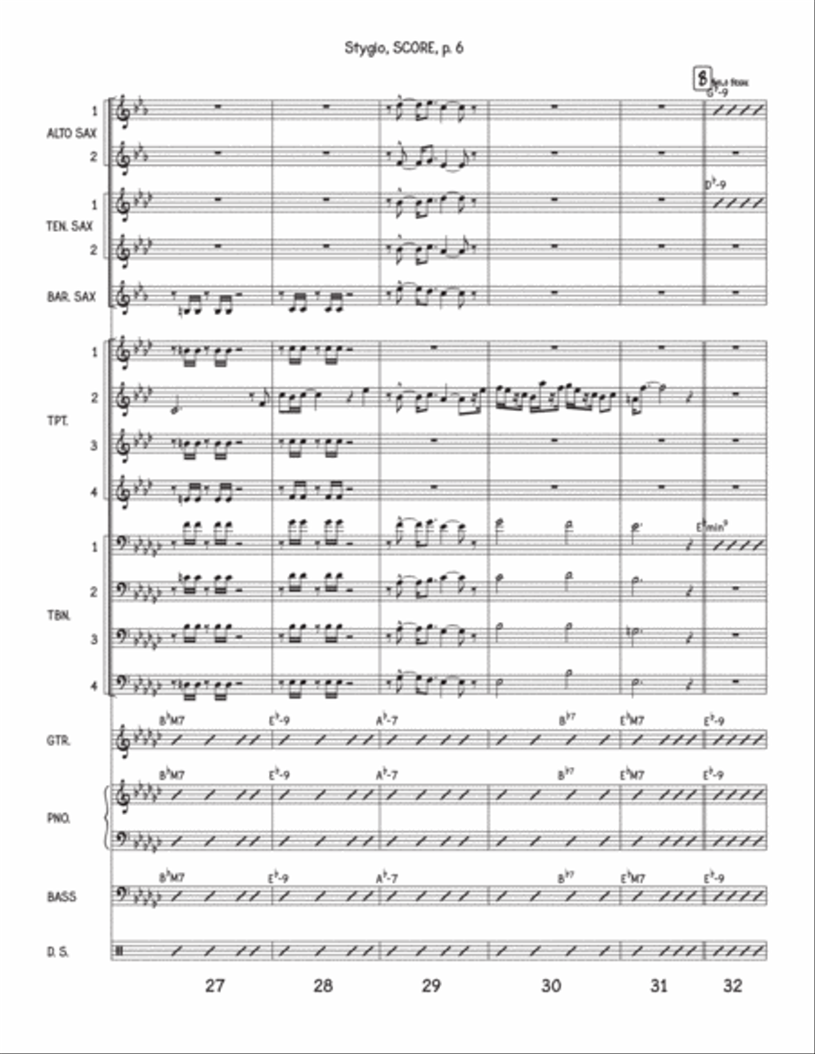 Stygio Jazz Ensemble scores gallery preview page 6