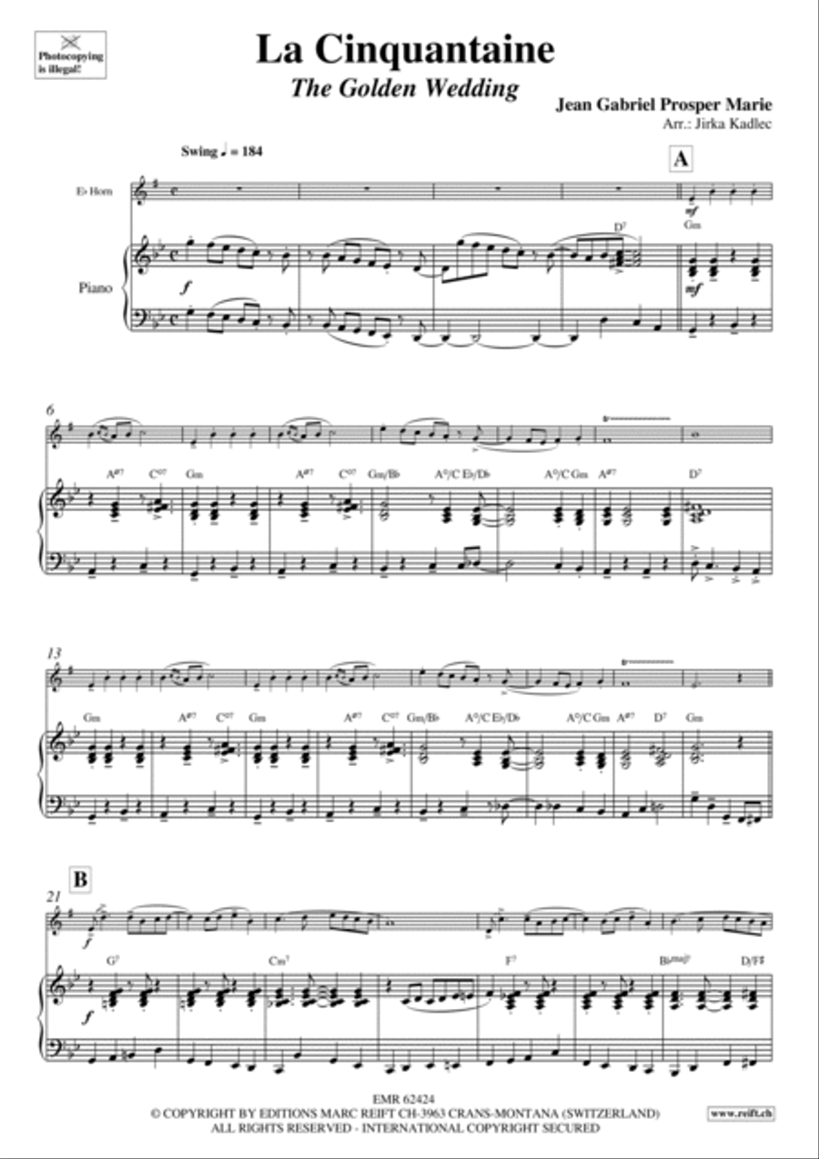 La Cinquantaine Horn scores gallery preview page 4