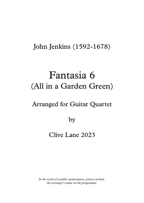 Jenkins Fantasia 6 for guitar quartet