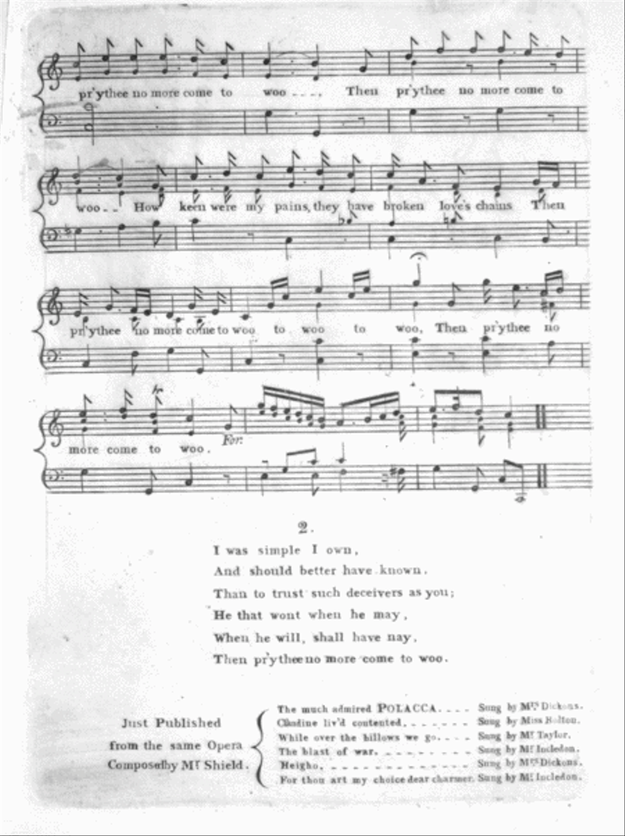 The Prythee No More Come to Woo Voice scores gallery preview page 2