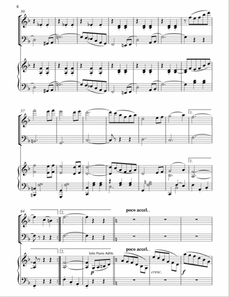 Fascination Waltz Arranged for Piano trio Piano Trio scores gallery preview page 5