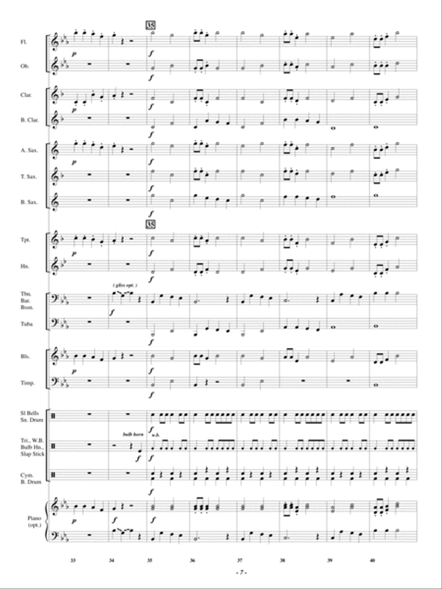 Jingle Bones Concert Band scores gallery preview page 6