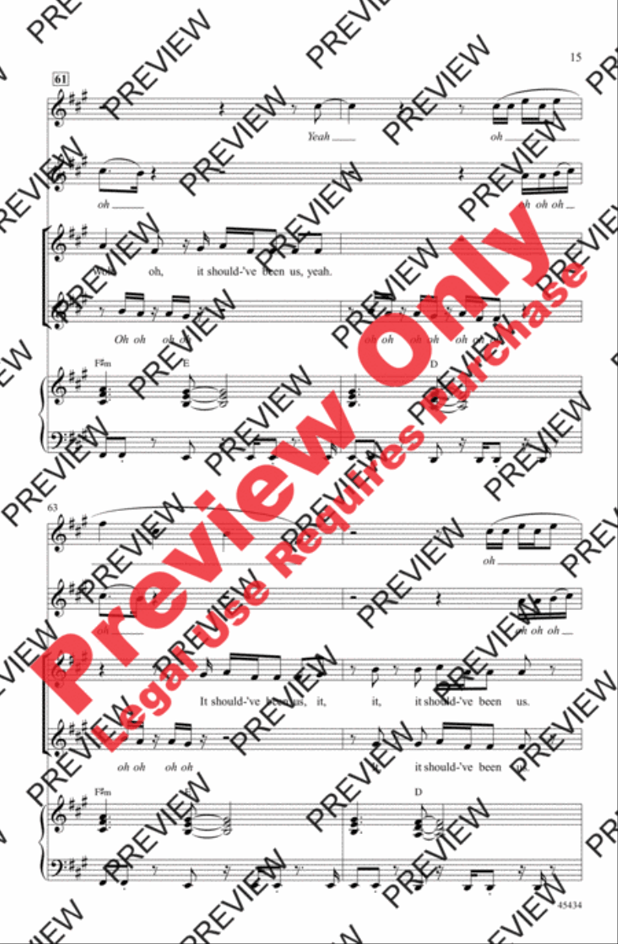 Should've Been Us Women's Choir scores gallery preview page 15