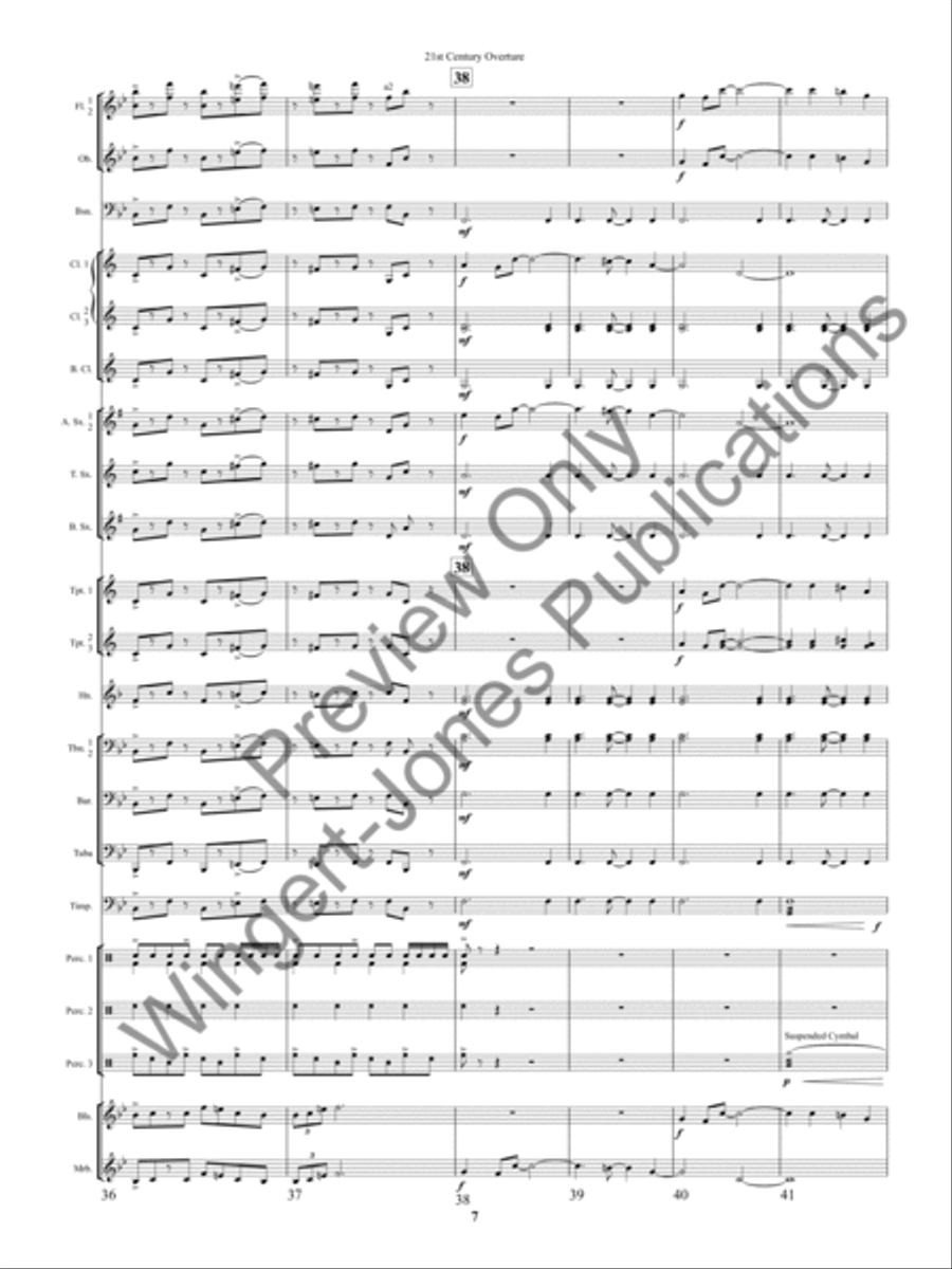 21st Century Overture Concert Band scores gallery preview page 10