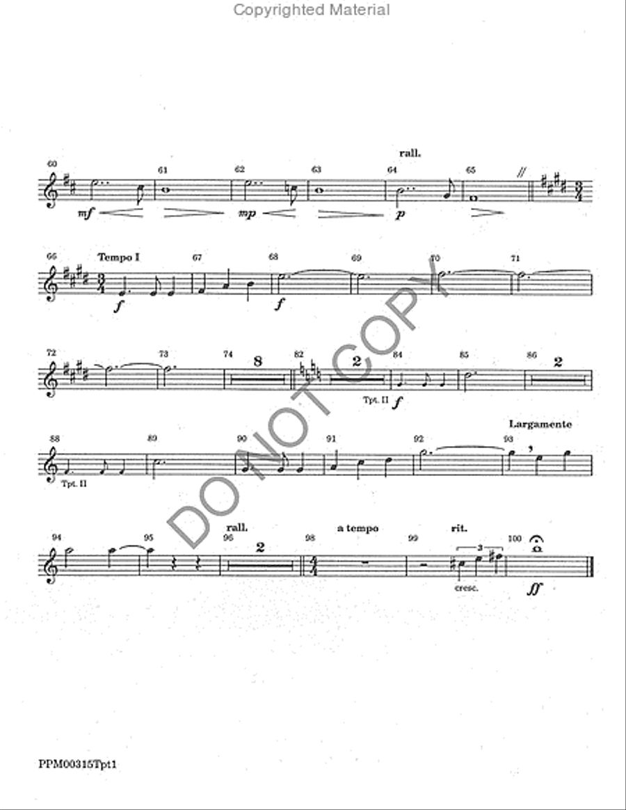 God Has Gone Up With a Shout - Brass Parts SSATBB scores gallery preview page 3