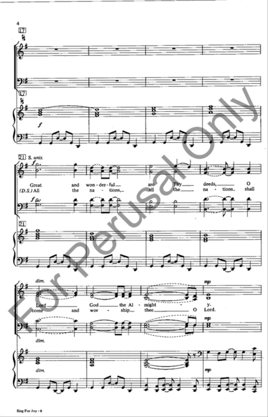 Sing For Joy Sing For Joy SSATB scores gallery preview page 4