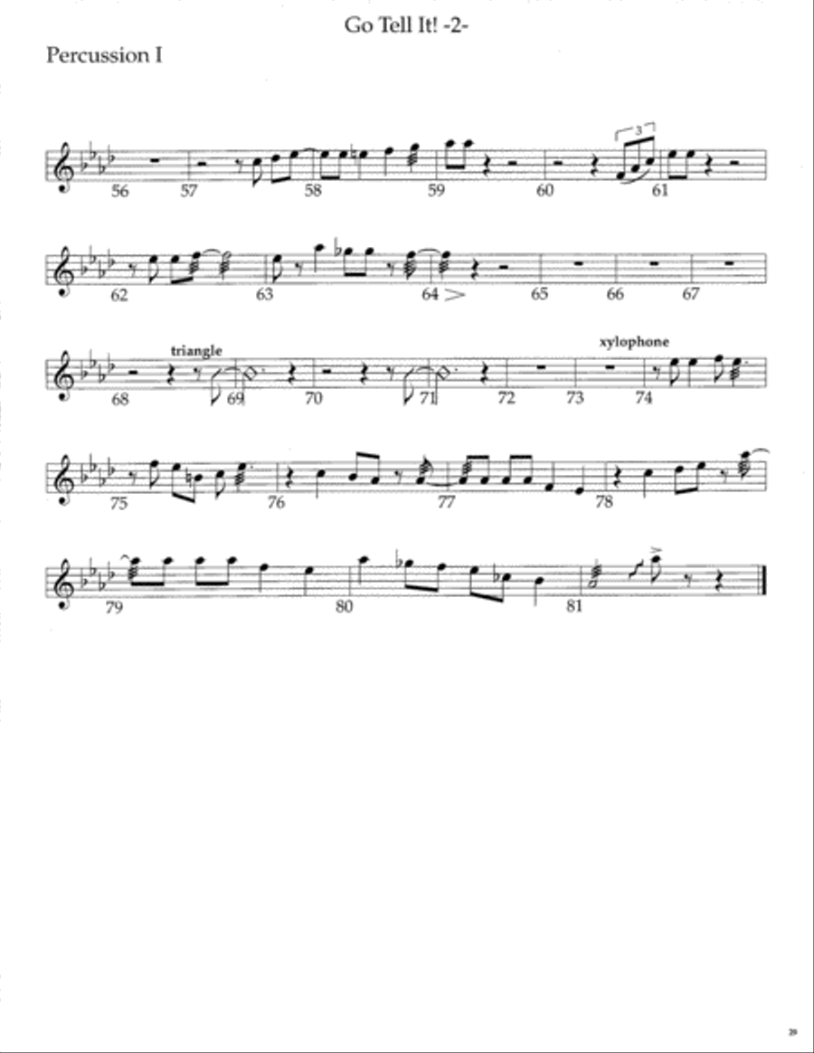 Go Tell It! SSATB scores gallery preview page 30