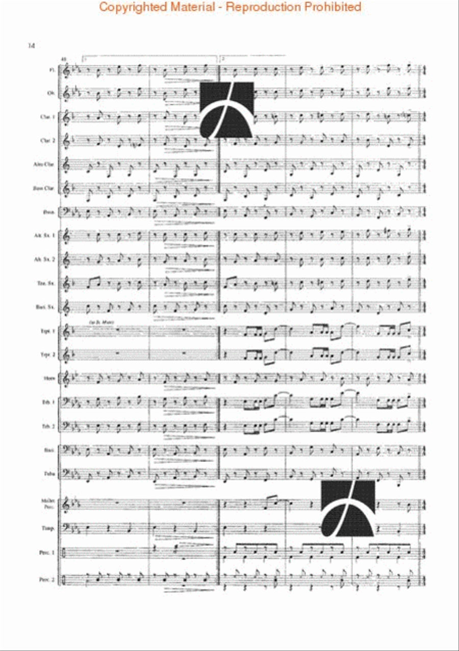 Blue Mountain Saga Blue Mountain Saga Concert Band scores gallery preview page 11