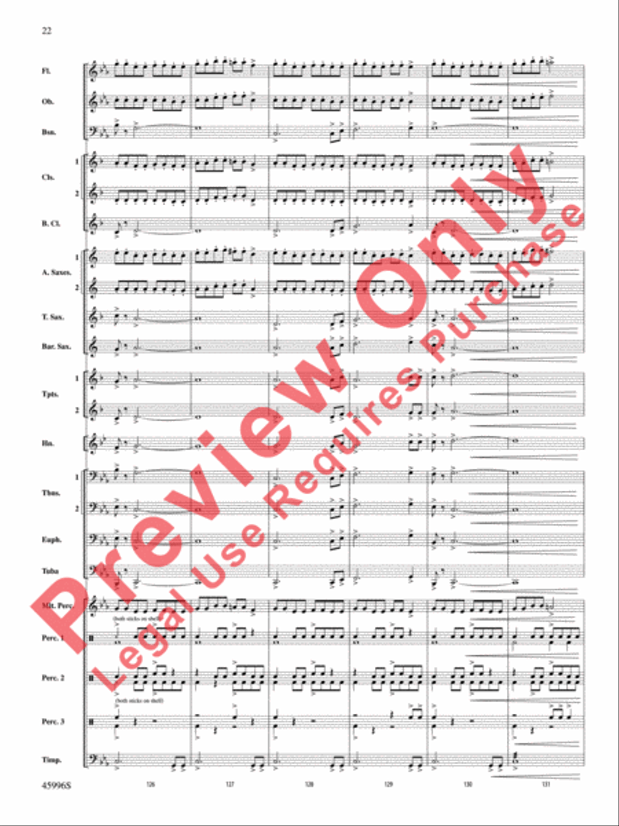 Terracotta Warriors Concert Band scores gallery preview page 23