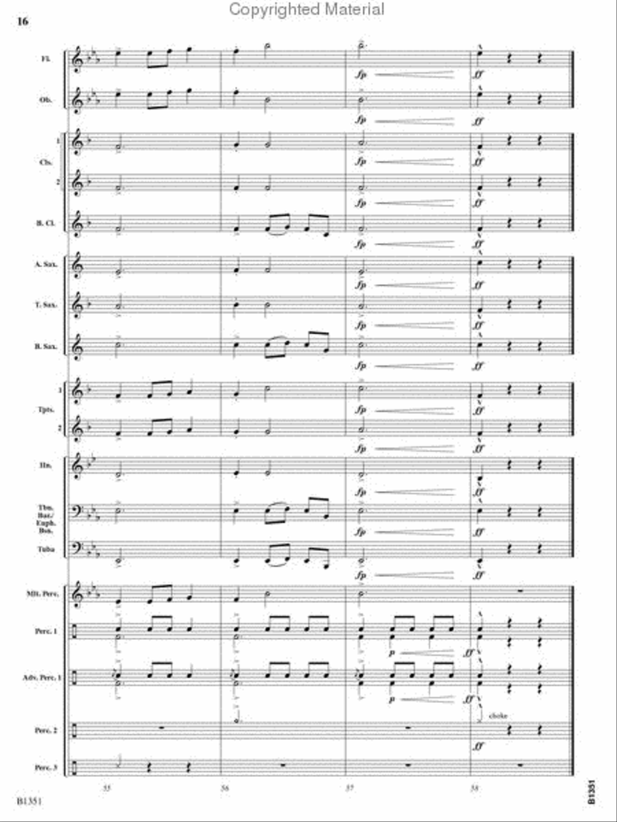 A Canterbury Christmas Concert Band scores gallery preview page 15