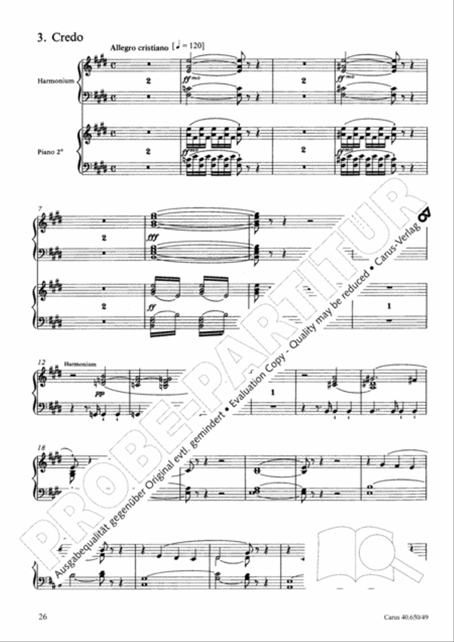 Petite Messe solennelle 4-Part scores gallery preview page 27