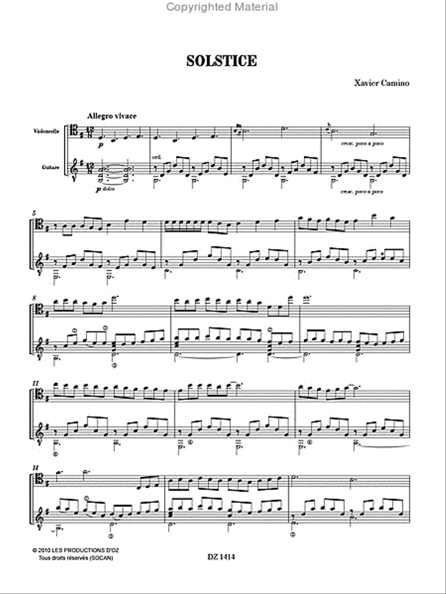 Solstice Solstice Cello scores gallery preview page 2
