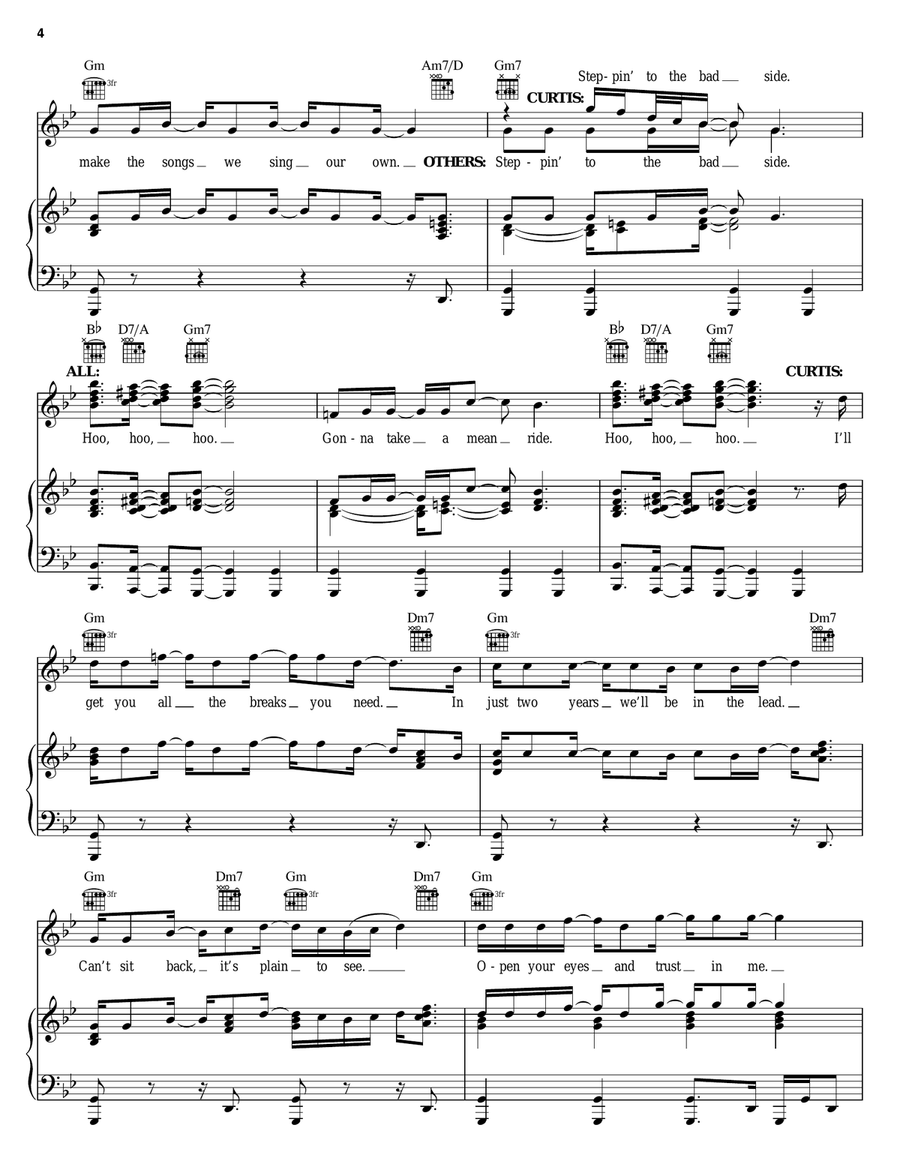 Steppin' To The Bad Side Piano, Vocal, Guitar scores gallery preview page 4