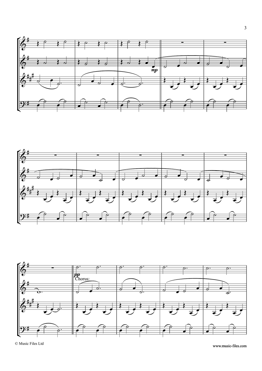 T​a​ladh Chr​i​osda (Christ Child's Lullaby) Woodwind Quartet scores gallery preview page 3