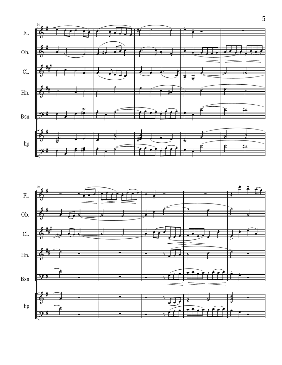 Handel's Messiah Selections for Woodwind Quintet Woodwind Quintet scores gallery preview page 5