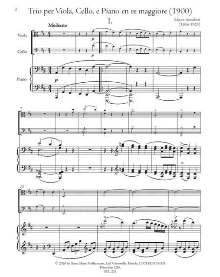 Trio in D major (1900)