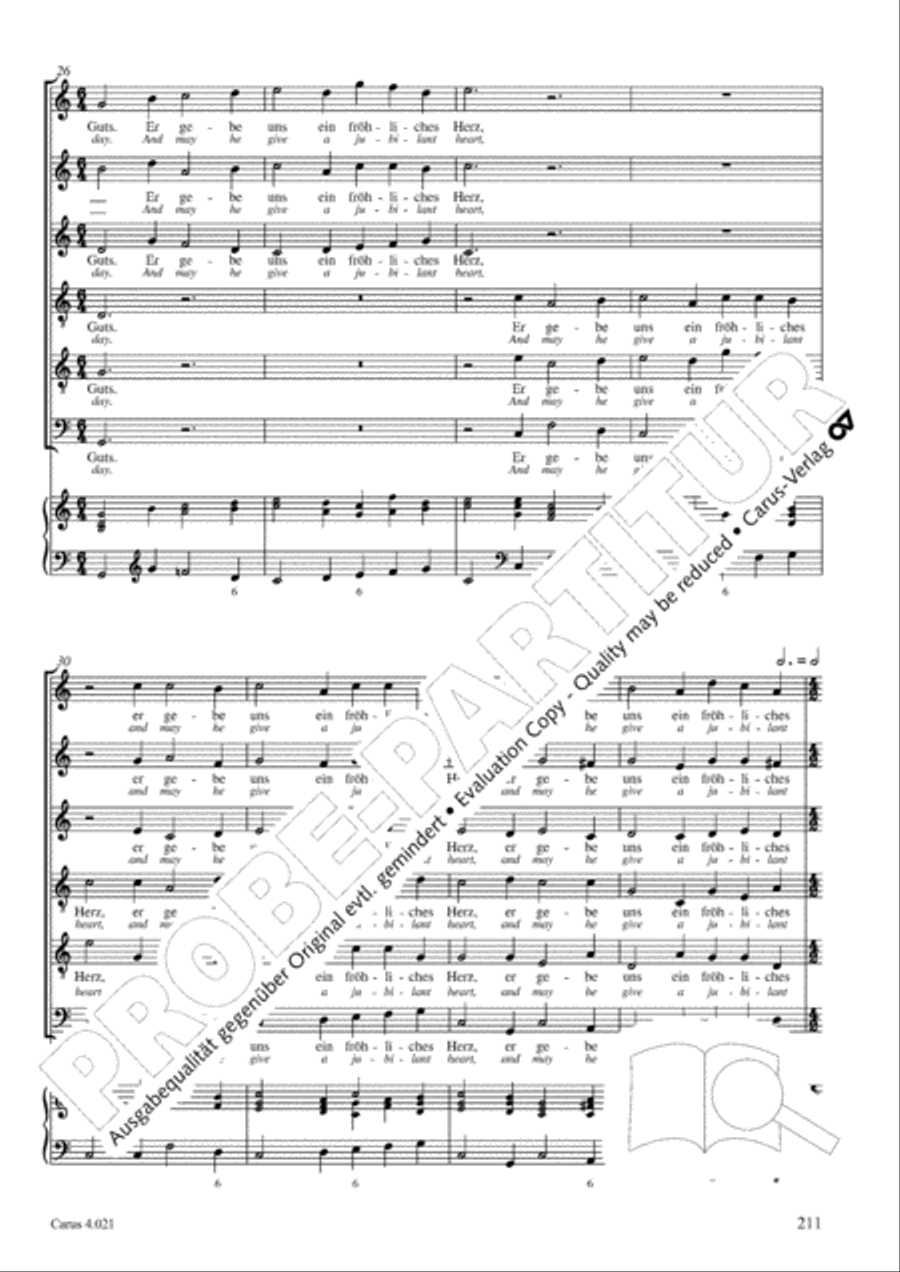 Schein: Israelsbrunnlein. Fontana d'Israel. Complete edition Choir scores gallery preview page 218