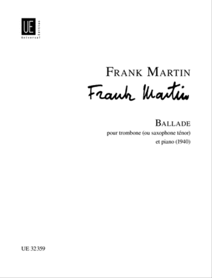 Ballade Chamber Music scores gallery preview page 1