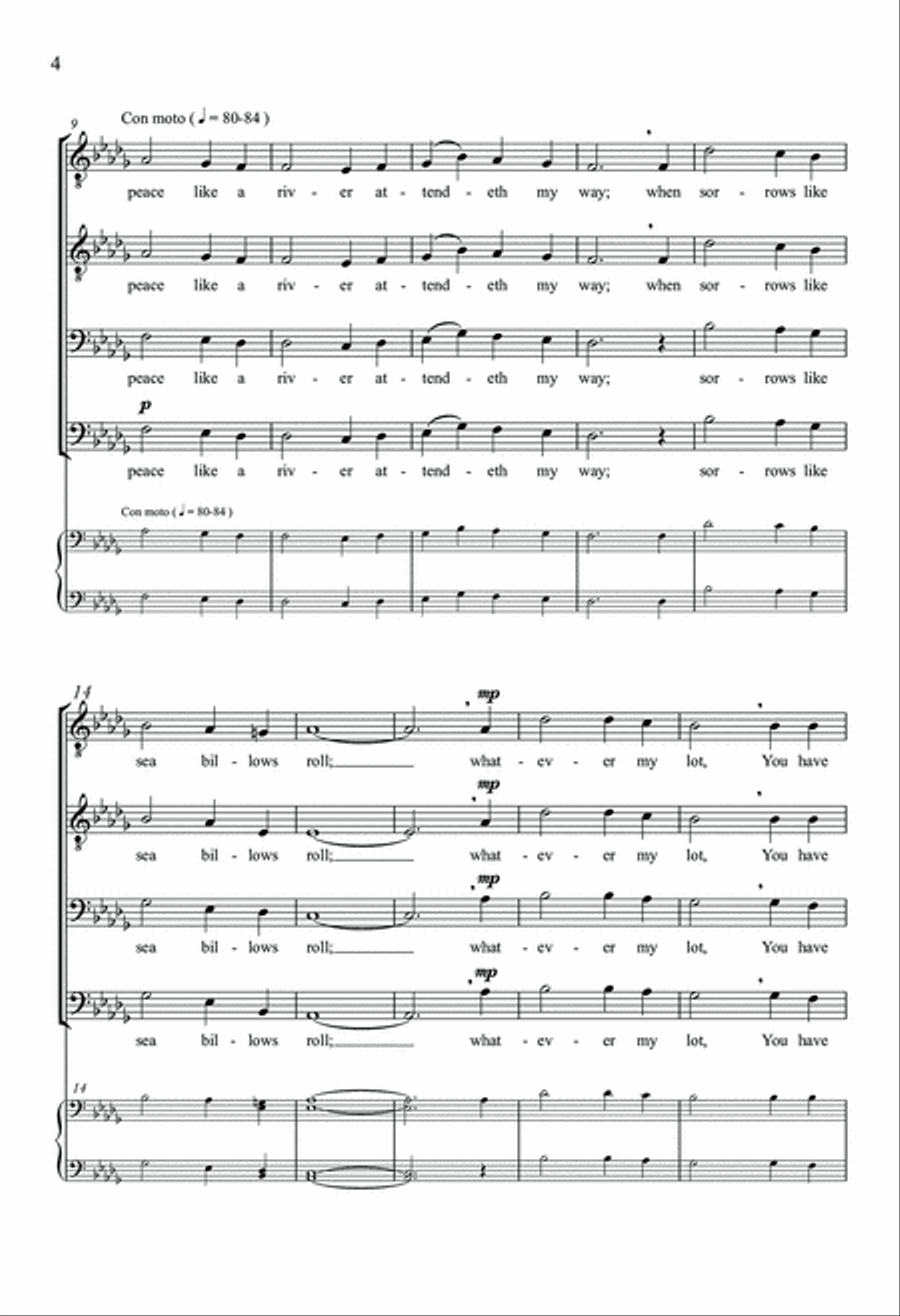 It Is Well With My Soul TTBB scores gallery preview page 3