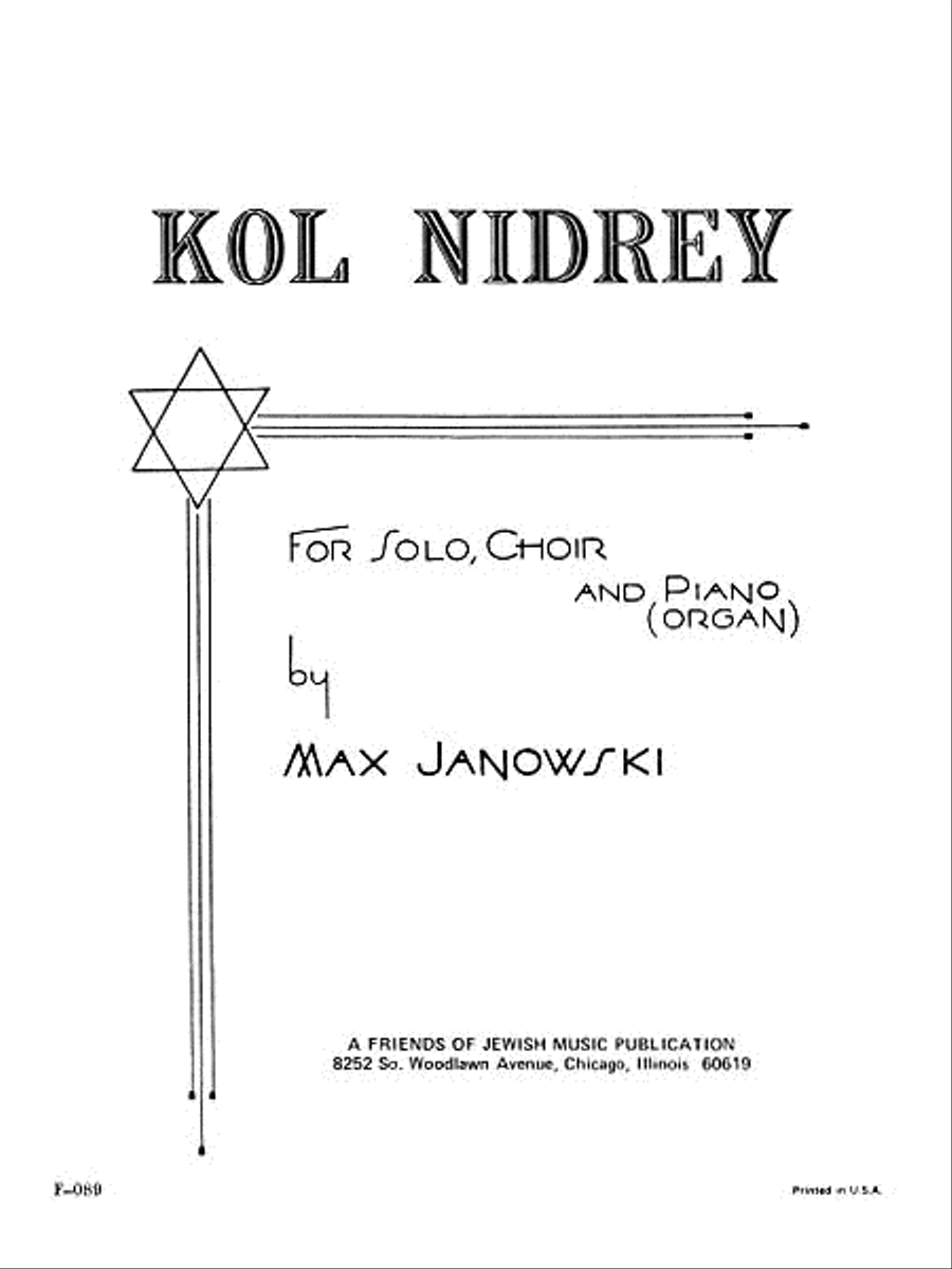 Kol Nidrey Kol Nidrey 4-Part scores gallery preview page 1