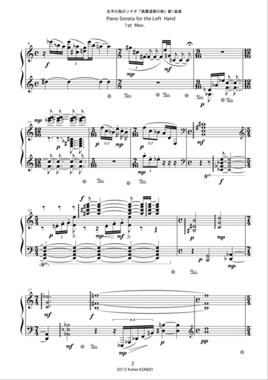 Piano Sonata for the Left Hand 