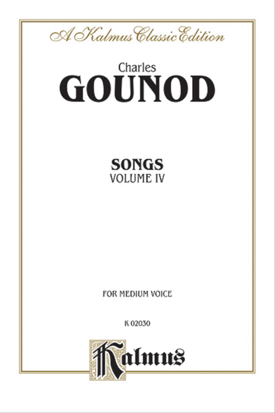 Songs, Volume 4 Songs, Volume 4 Voice scores gallery preview page 1