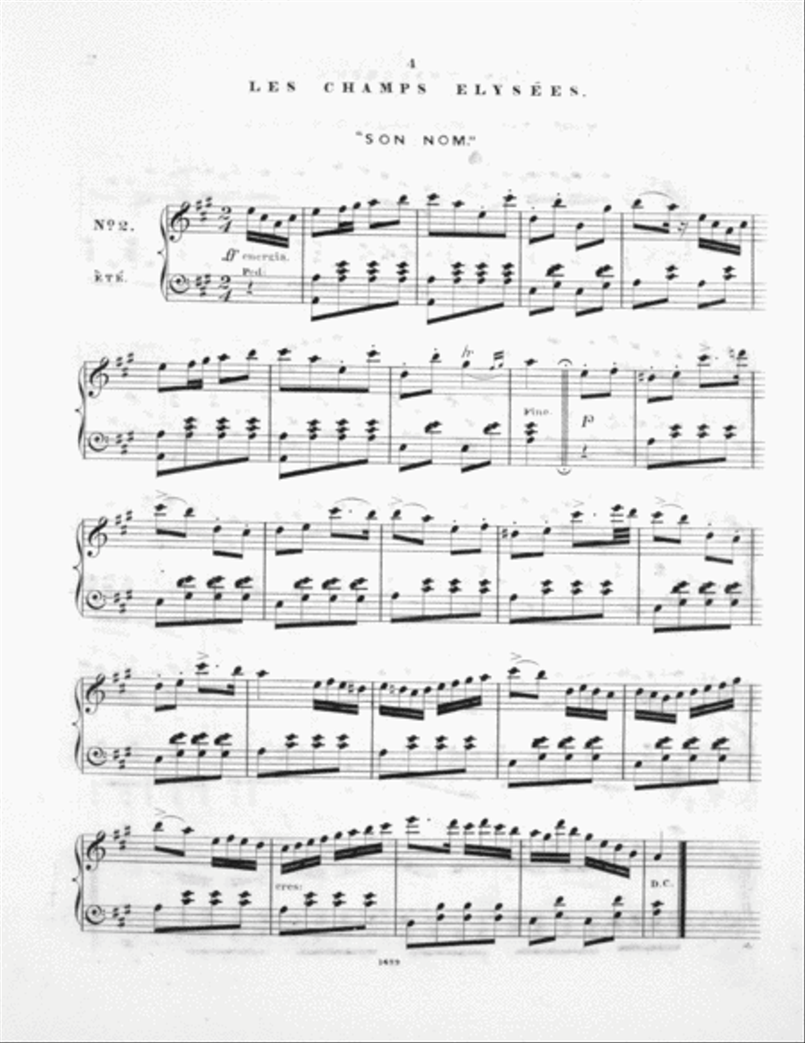 Paris. Quadrille on Popular French Air Piano Solo scores gallery preview page 4