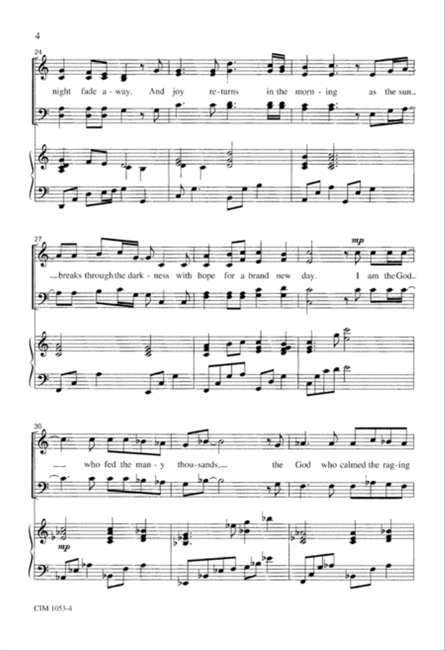 Joy Returns in the Morning 4-Part scores gallery preview page 5