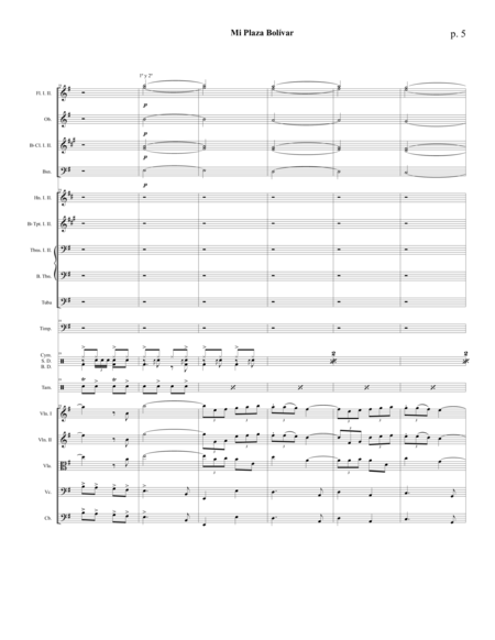 Mi Plaza Bolívar - Children's Symphonic Orchestra (Score only) image number null