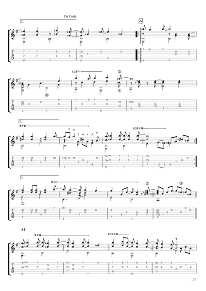 Fragile by Sting Electric Guitar - Digital Sheet Music