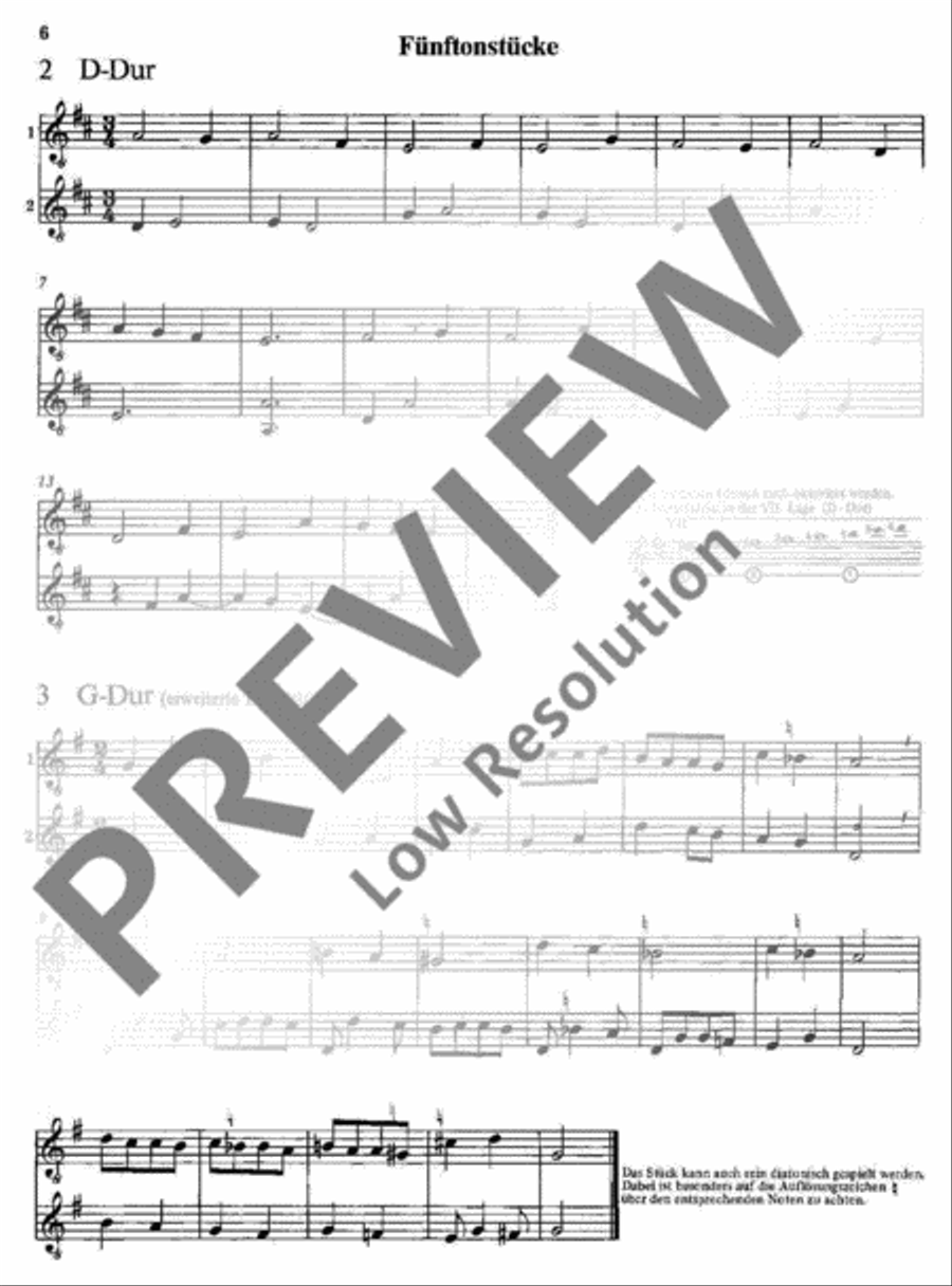 Elf Stücke für den Anfang Guitar Ensemble scores gallery preview page 7