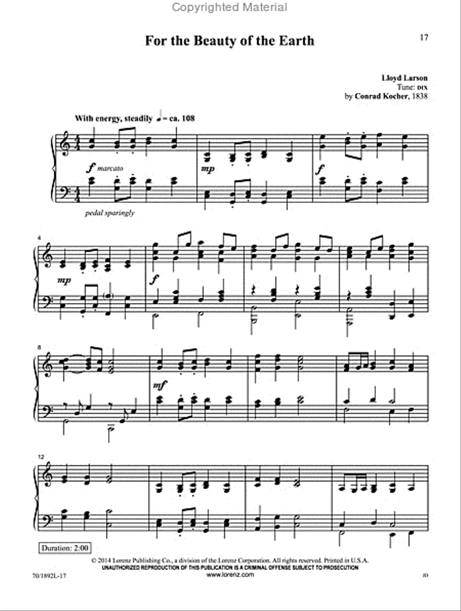 Hymn Tunes Great and Small Piano Solo scores gallery preview page 5