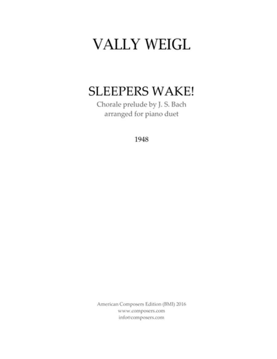 [WeiglV] Sleepers Wake (Bach)