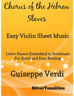 Chorus of the Hebrew Slaves Easy Violin Sheet Music