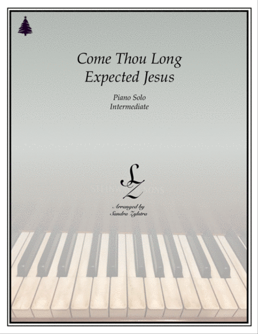 Come, Thou Long Expected Jesus (intermediate piano solo) Piano Solo scores gallery preview page 1