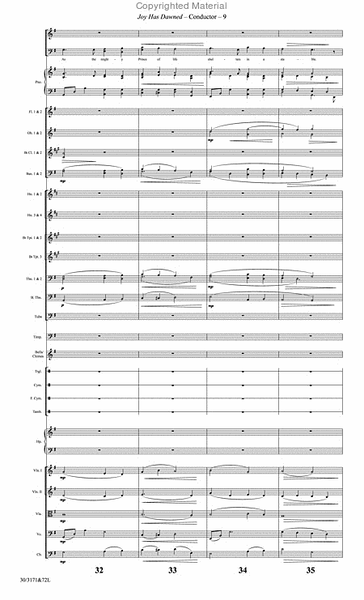 Joy Has Dawned - Orchestral Score and Parts image number null