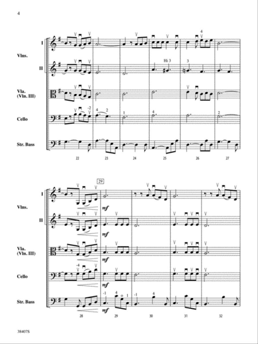 I've Gotta Be Me: Score String Orchestra scores gallery preview page 4