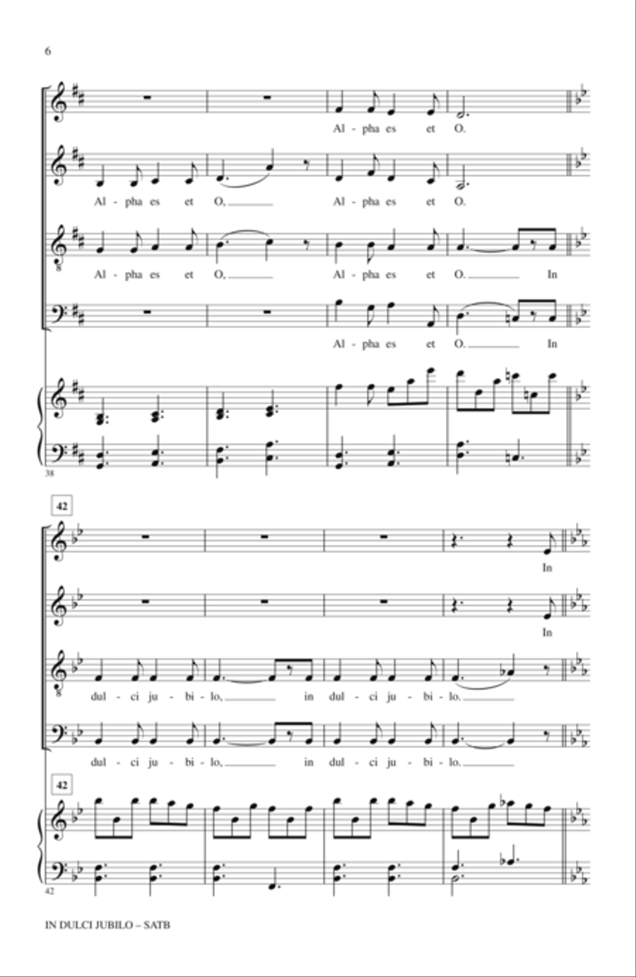 In Dulci Jubilo 4-Part scores gallery preview page 5