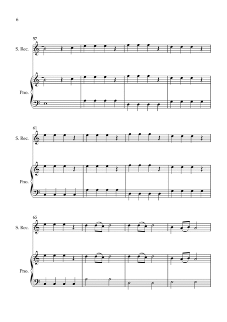 Flowers Recorder scores gallery preview page 6