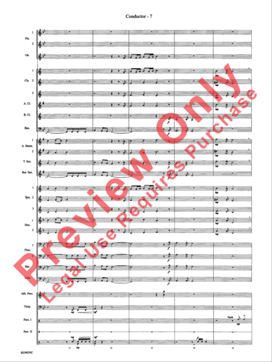 Christmas Winds (Overture) Concert Band scores gallery preview page 9