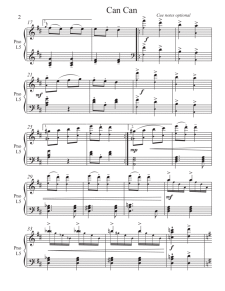 Can Can (2 for 1 PIANO Arrangements) image number null