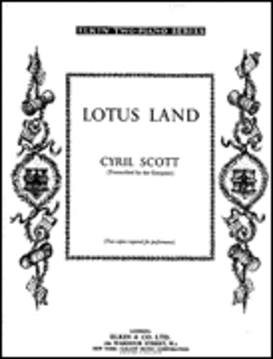 Cyril Scott: Lotus Land Op.47 No.1 For Two Pianos 2 Pianos, 4-Hands scores gallery preview page 1