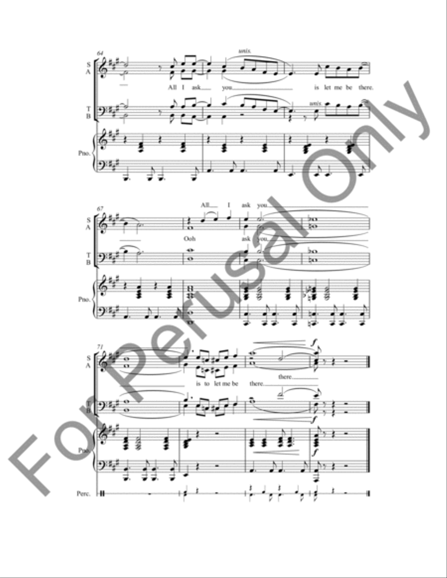 Let Me Be There 4-Part scores gallery preview page 9