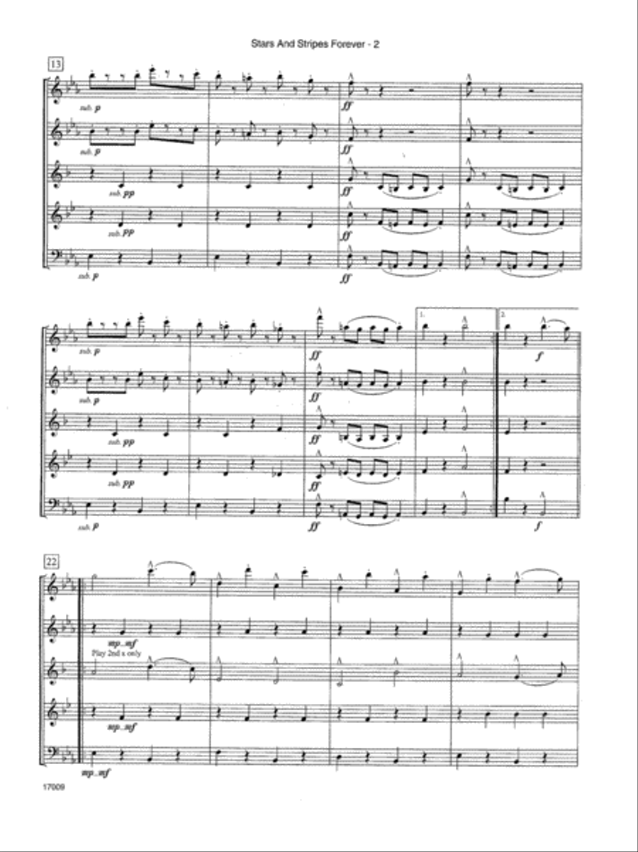 <br>Sheet music extract
