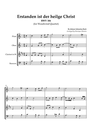 5 Bach's Chorals (Woodwind Quartet) - Beginner Level