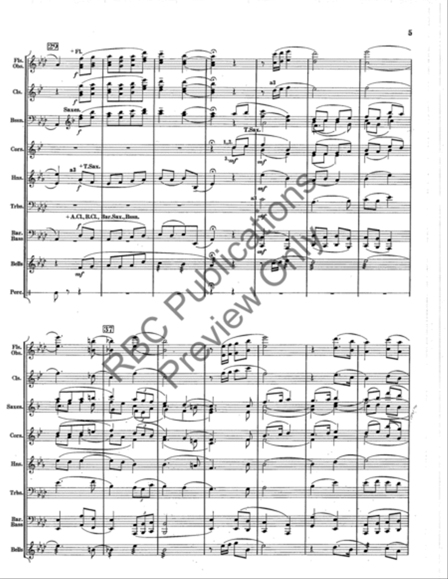 Song From Early America (Score) Concert Band scores gallery preview page 6