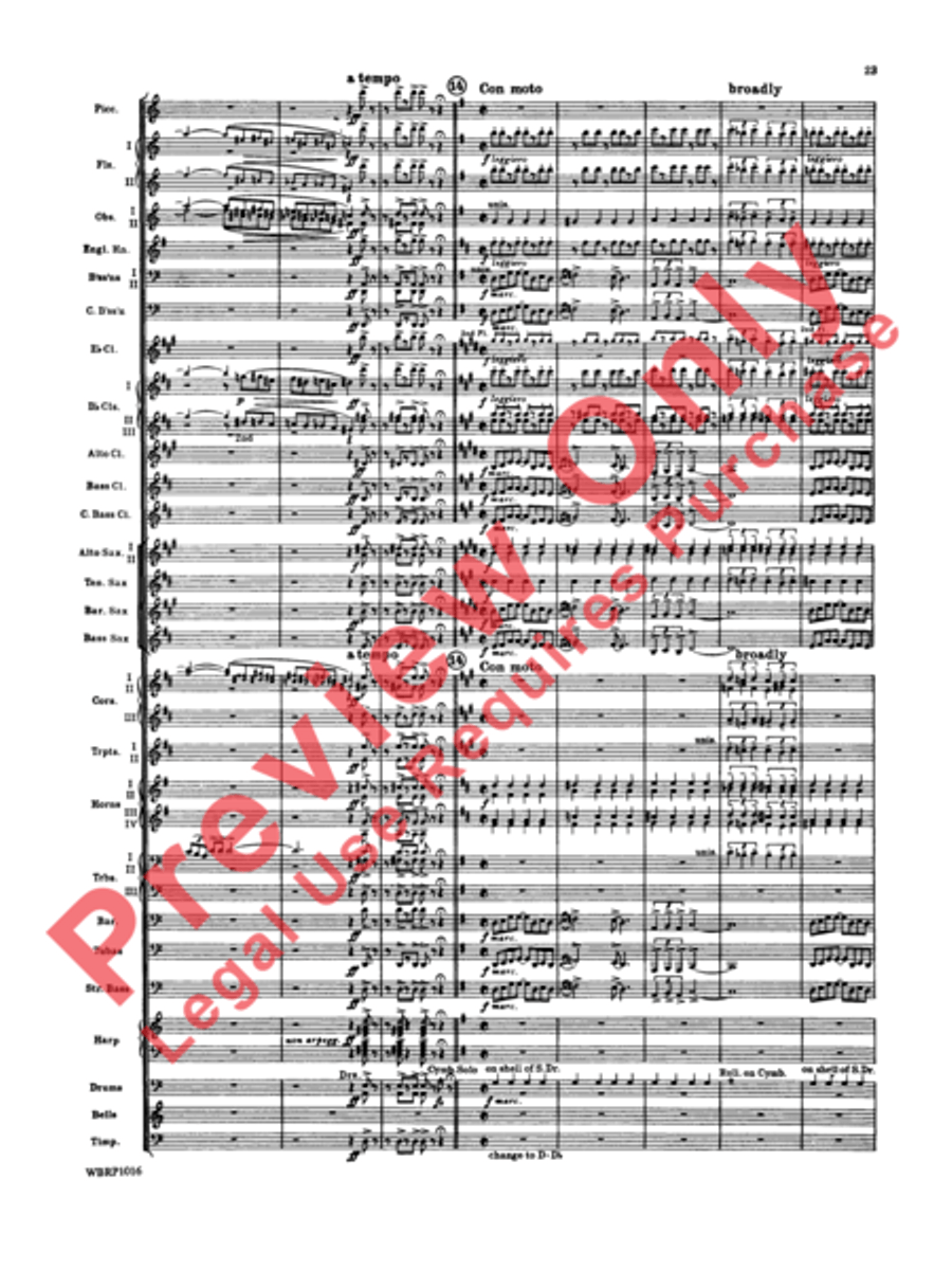 Rhapsody in Blue Concert Band scores gallery preview page 26
