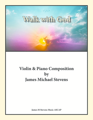 Book cover for Walk with God - Violin & Piano